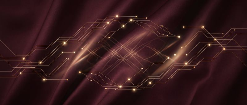 A lit golden network representing digital assets